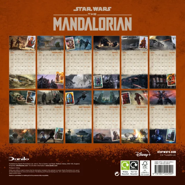 Kalendár Star Wars: The Mandalorian 2022