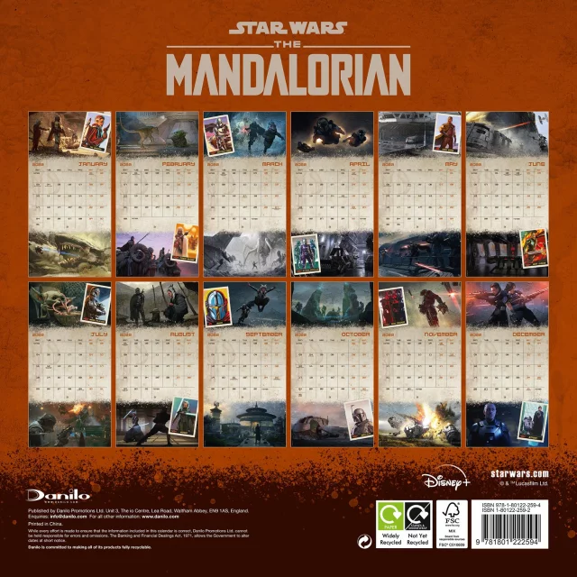 Kalendár Star Wars: The Mandalorian - Mando 2022