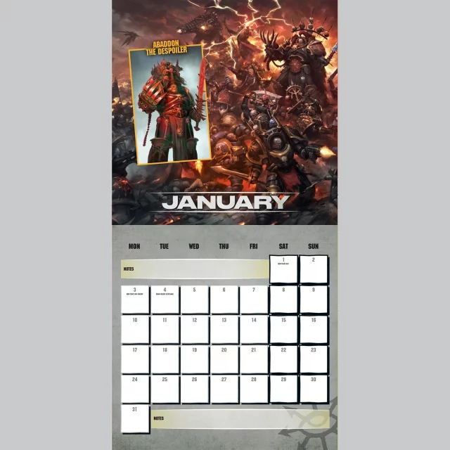 Kalendár Warhammer 40k 2022