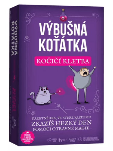 Karetná hra Výbušná koťátka - Kočičí kletba