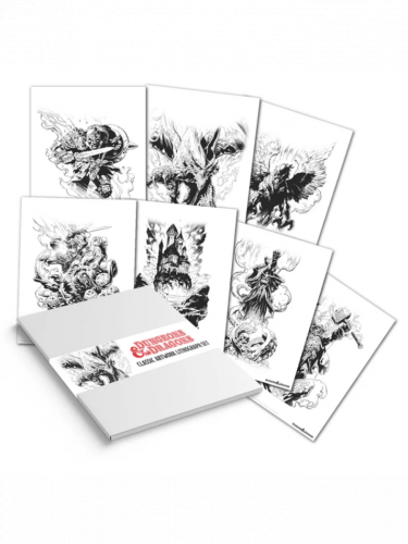 Plagát Dungeons & Dragons - Limited Edition Lithograph Set (7 ks)