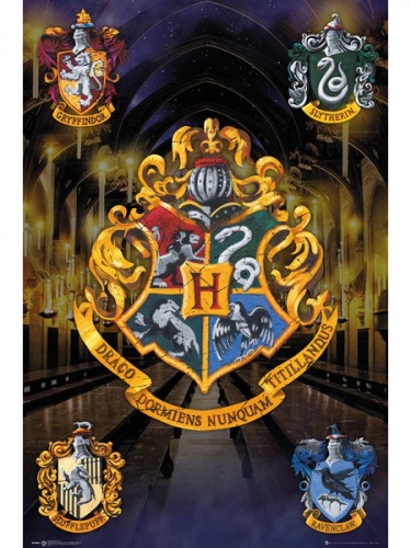 Plagát Harry Potter - Crests