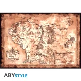 Plagát The Lord of the Rings Map