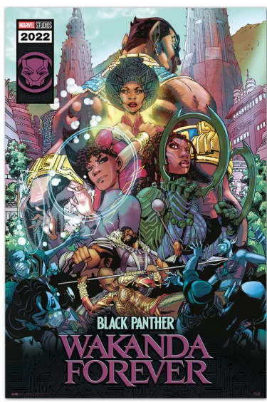 Plagát Marvel: Black Panther: Wakanda Forever - Comic