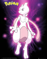 Plagát mini Pokémon - Mewtwo Neon