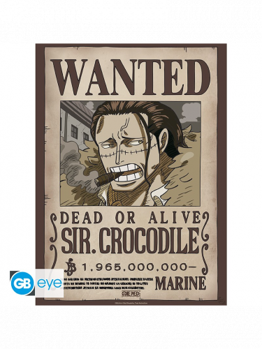 Plagát One Piece - Wanted Crocodile Wano