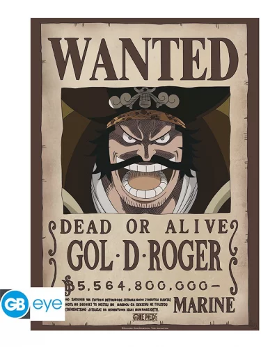 Plagát One Piece - Wanted Gol .D. Roger