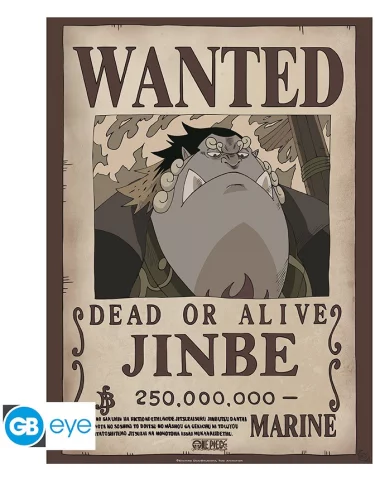 Plagát One Piece - Wanted Jinbe