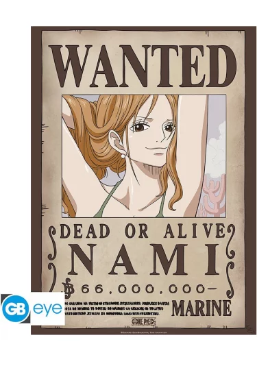 Plagát One Piece - Wanted Nami