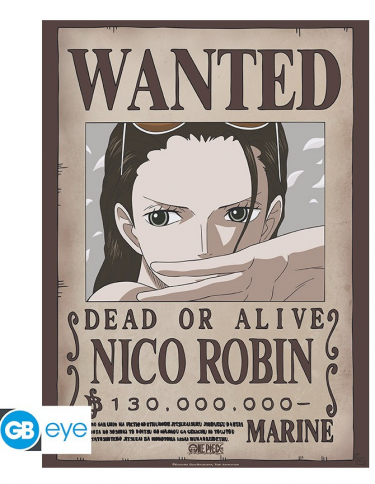 Plagát One Piece - Wanted Nico Robin