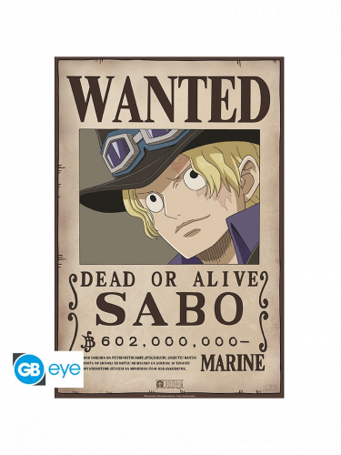 Plagát One Piece - Wanted Sabo