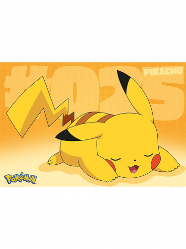 Plagát Pokémon - Pikachu Asleep