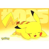 Plagát Pokémon - Pikachu Asleep