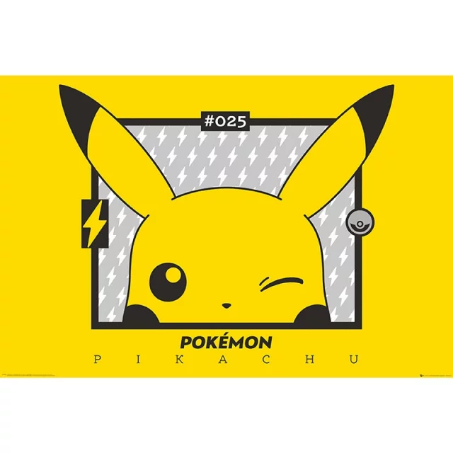 Plagát Pokémon - Pikachu Wink