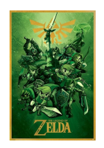 Plagát The Legend of Zelda - Link Fighting
