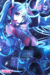 Plagát Vocaloid - Hatsune Miku - Anime