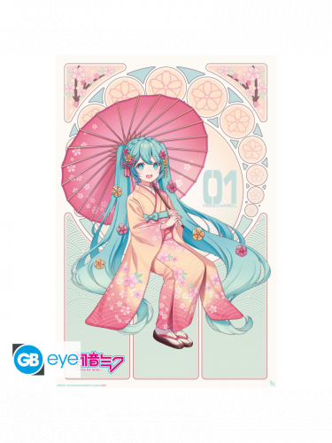 Plagát Vocaloid - Sakura Kimono