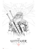Plagát Zaklínač - Geralt Sketch