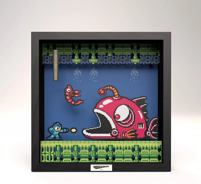 Zarámovaný plagát Mega Man 2 - Lantern Fish (Pixel Frames)