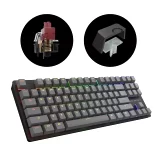 Herná klávesnica Dark Project - One KD87A Keyboard ABS Gateron Mechanical Red EU