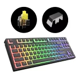 Herná klávesnica Dark Project - One KD87A Keyboard Pudding Gateron Mechanical Yellow EU