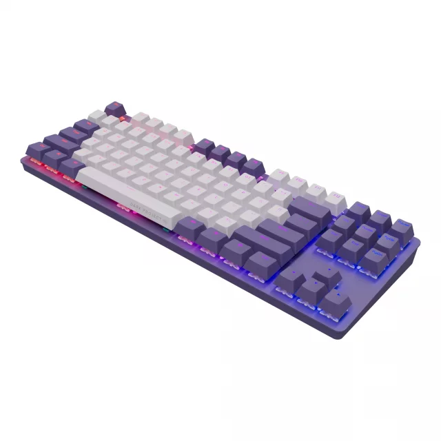Herná klávesnica Dark Project - One KD87A Violet/White G3MS Mechanical (ENG)