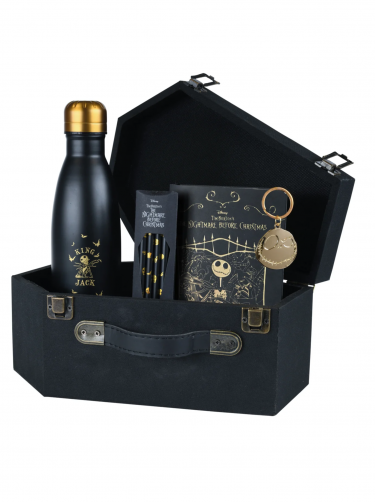 Darčeková sada The Nightmare Before Christmas - Coffin Gift Set (lahev, zápisník, klíčenka, tužky)