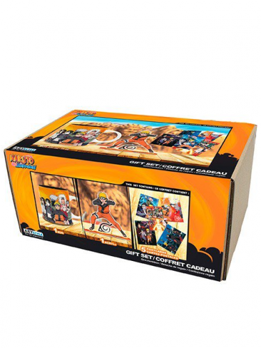 Darčekový set Naruto - Shippuden (hrnček, akrylová figúrka, pohľadnice)