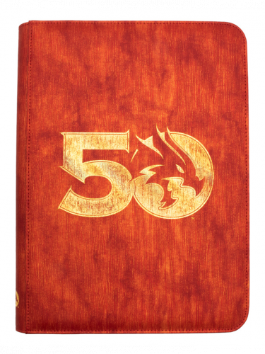 Obal na knihu Dungeons & Dragons - 50th Anniversary Premium Zip Book & Character Folio (Ultra Pro)