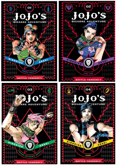 Výhodný set komiks JoJo's Bizarre Adventure: Part 2 - Battle Tendency ENG 1-4 