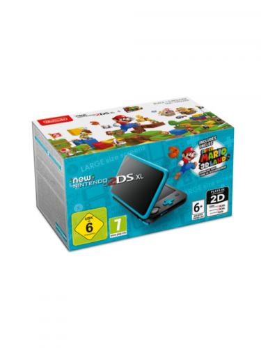 Konzola New Nintendo 2DS XL Black & Turquoise + Super Mario 3D Land (3DS)