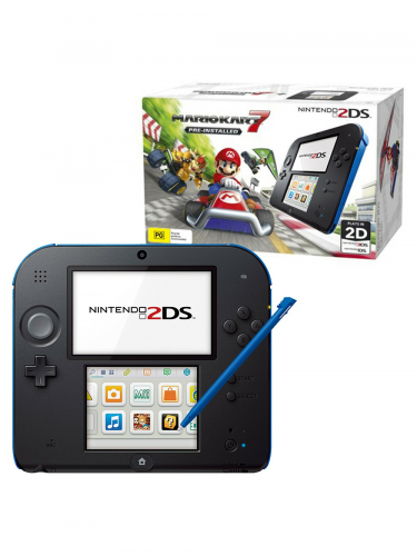 Konzola Nintendo 2DS Black & Blue + Mario Kart 7 (3DS)