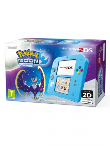 Konzola Nintendo 2DS (Pokemon Edition) + Pokémon Moon (3DS)