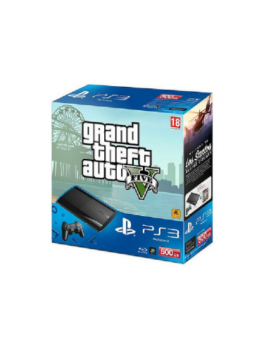 Konzole Sony PlayStation 3 Super Slim (500GB) + Grand Theft Auto V (PS3)