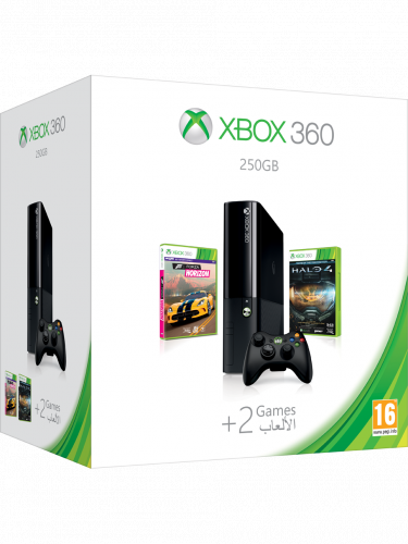 XBOX 360 Slim Stingray - herná konzola (250GB) + HALO 4 GOTY + Forza Horizon + 1 mesiac Xbox Live GOLD (X360)