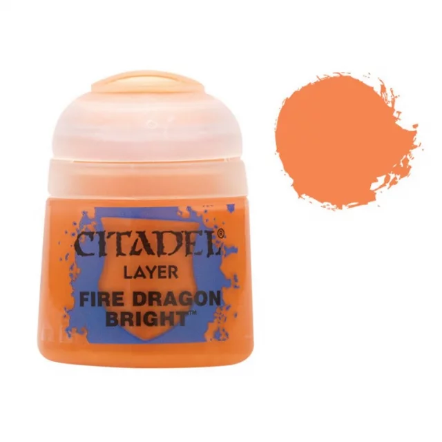 Citadel Layer Paint (Fire Dragon Bright) - krycia farba, oranžová