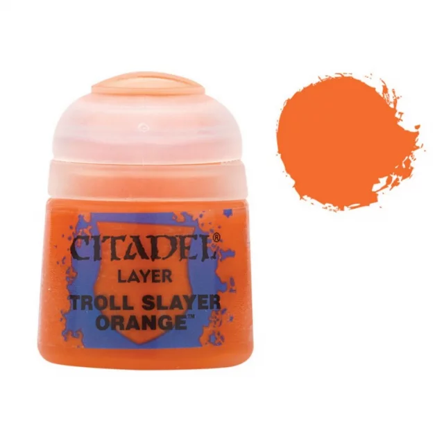 Citadel Layer Paint (Troll Slayer Orange) - krycia farba, oranžová