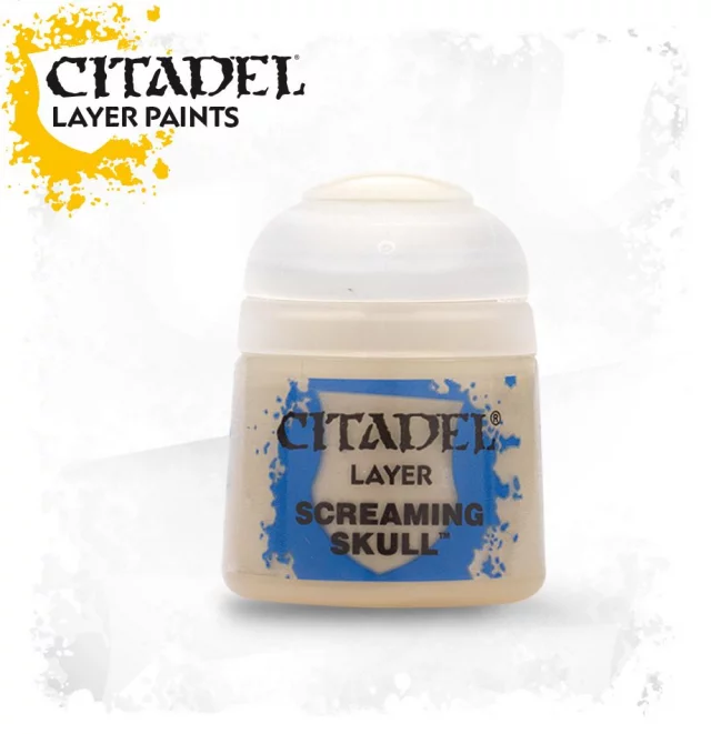 Citadel Layer Paint (Screaming skull) - krycia farba, sivá