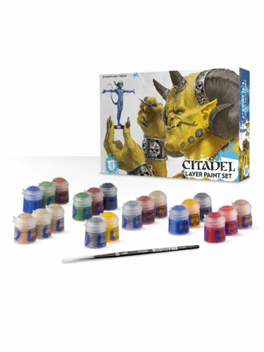 Citadel Layer Paint Set (20 farieb a štetec)