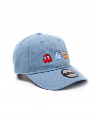 Šiltovka Pac-Man - 2D Embroidery Stone Washed Denim