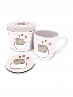 Darčekový set Pusheen - Pusheen plechovka (hrnček, podtácok)