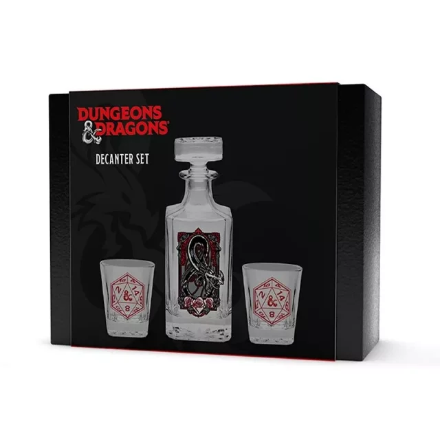 Dekantér Dungeons & Dragons - Logo + 2 poháriky