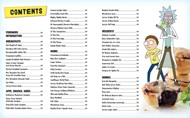 Kuchárka Rick & Morty: The Official Cookbook