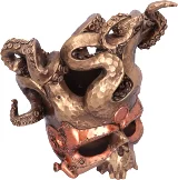 Stojan na fľašu - Tentacled Steampunk Skull