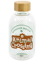 Fľaša na pitie Animal Crossing - Logo (sklenená)