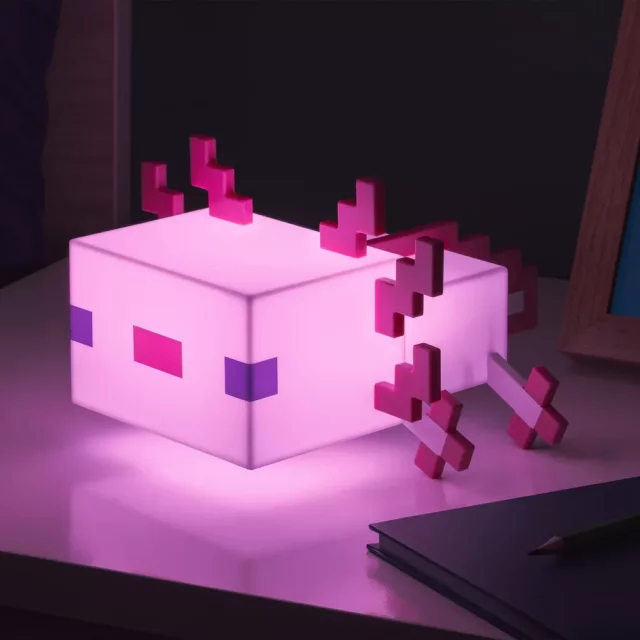 Lampička Minecraft - Axolotl (21 cm)