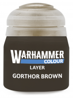 Warhammer Colour Layer Paint (Gorthor Brown) - krycia farba, hnedá