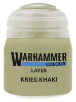 Warhammer Colour Layer Paint (Krieg Khaki) - krycia farba, zelená