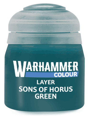 Warhammer Colour Layer Paint (Sons of Horus Green) - krycia farba, zelená