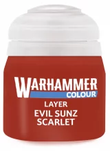 Warhammer Colour Layer Paint (Evil Sunz Scarlet) - krycia farba, červená